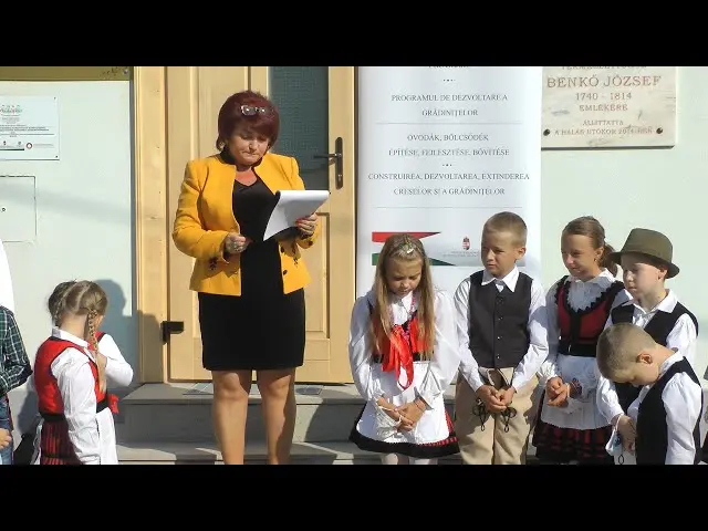 The kindergarten and school building in Középajta has been renovated