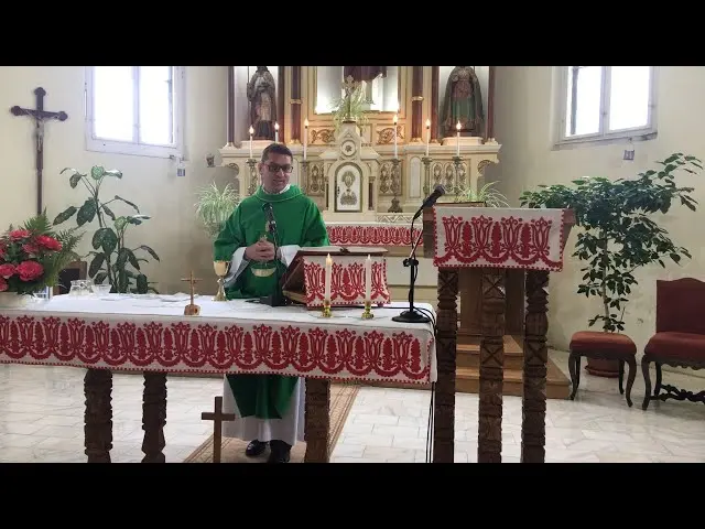 Preaching by parish priest László Fülöp