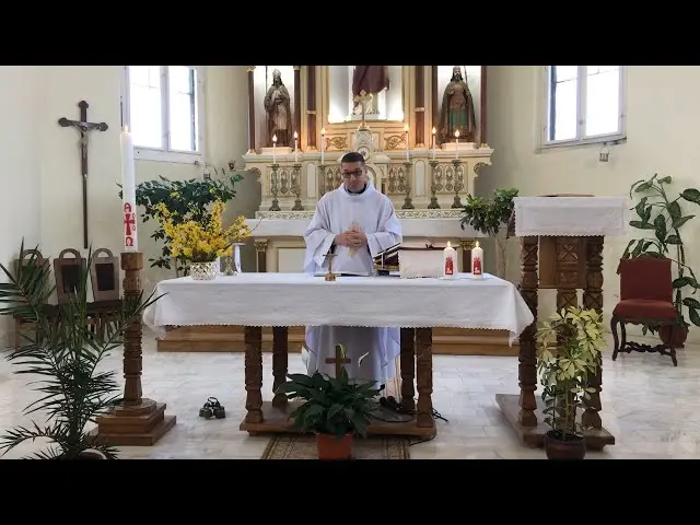 Easter Mass of the Catholic Parish of Micloșoara