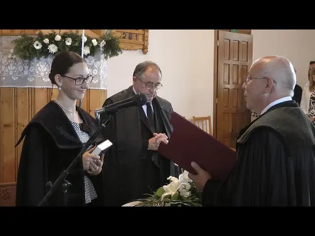 Pastoral investiture service in the Unitarian Church in Baraolt