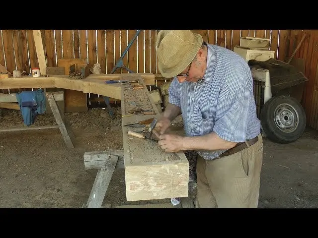 Making a Szekler gate, visiting Imre Török, woodcarver from Vârghiș