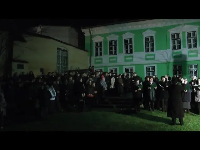 Advent candle lighting in Baraolt, 2017