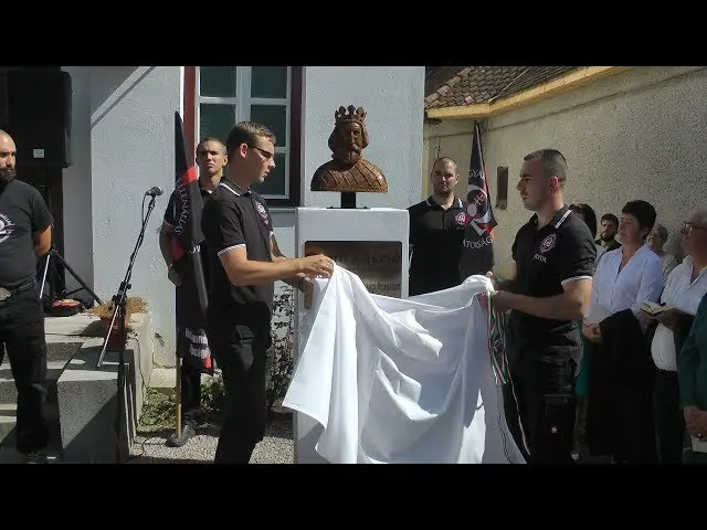 Inauguration of the statue of Saint László in Vârghiș