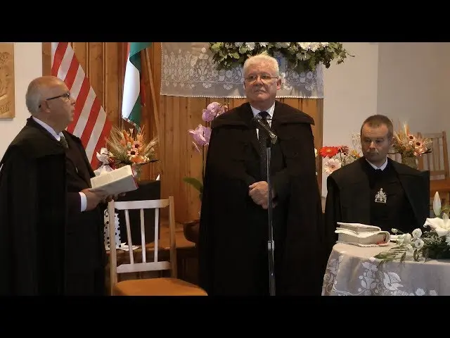 Farewell service of Alpár Kiss, Unitarian pastor of Baraolt