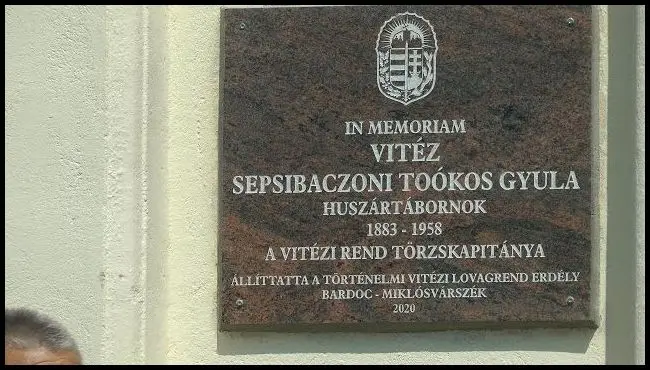 In memoriam vitéz sepsibaczoni Toókos Gyula