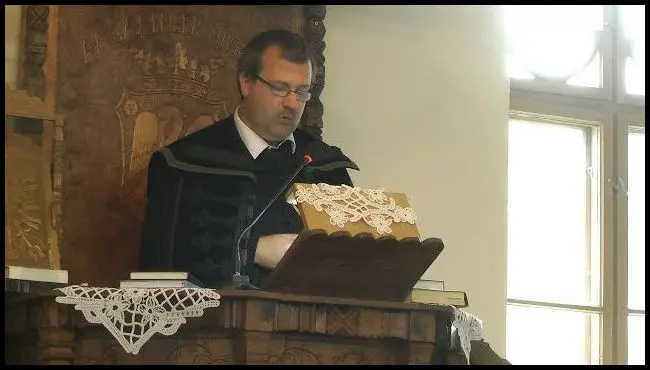 Reformed pastor Zsolt Fancsal preaches