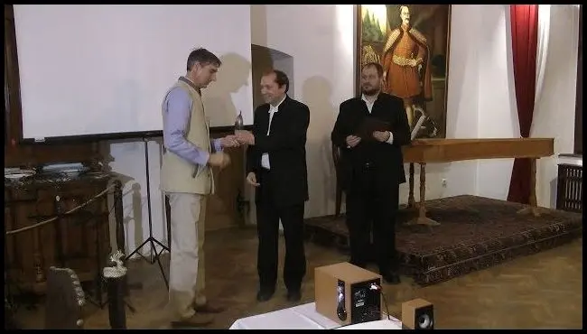 Presentation of the Baraolt Depression Culture Award to Count Tibor Kálnoky