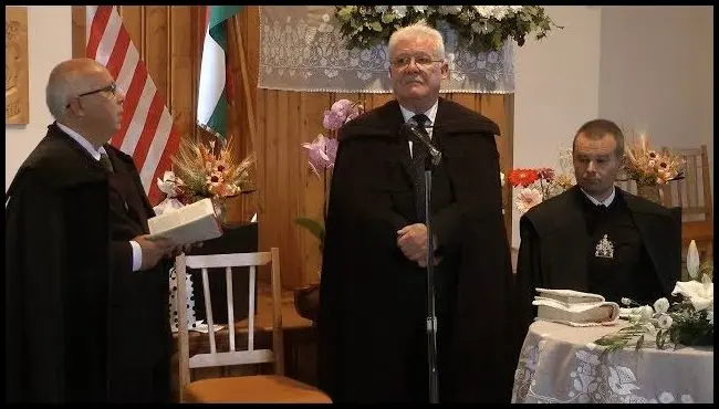 The farewell service of Alpár Kiss, Unitarian pastor from Baraolt